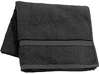 Wilson Gabor Premium Duschtuch aus Baumwoll-Frottee, 140 x 70, schwarz; Wohndecken Wohndecken 