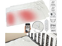 Wilson Gabor 4er-Set Smarte Wärmeunterbetten, 2 Temperaturzonen, App, 160 x 80 cm; Wasserundurchlässige Matratzenauflagen 
